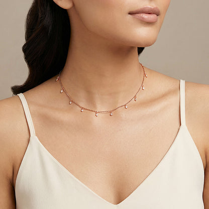 Rose Gold Lumina Charm Necklace