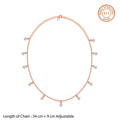 Rose Gold Lumina Charm Necklace