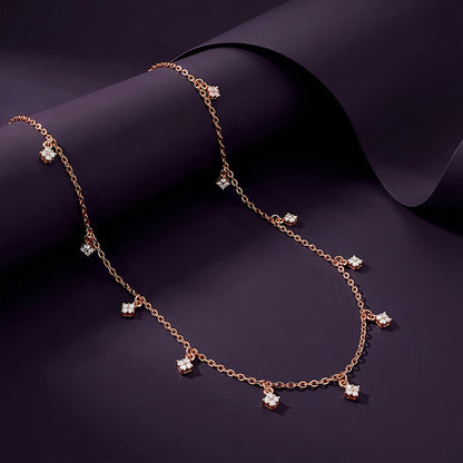 Rose Gold Lumina Charm Necklace
