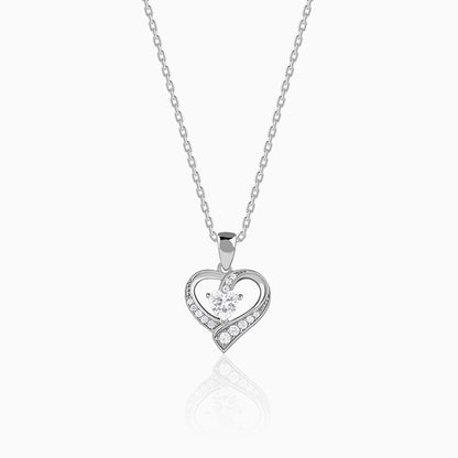 Silver Miley Pearl Pendant With Link Chain