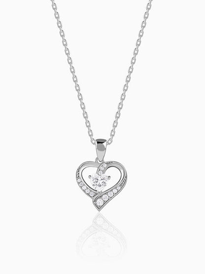 Silver Miley Pearl Pendant With Link Chain