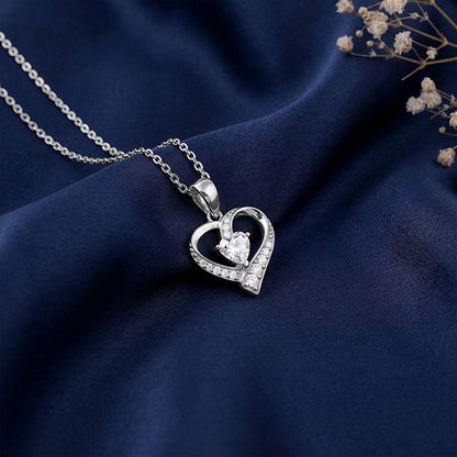 Silver Miley Pearl Pendant With Link Chain