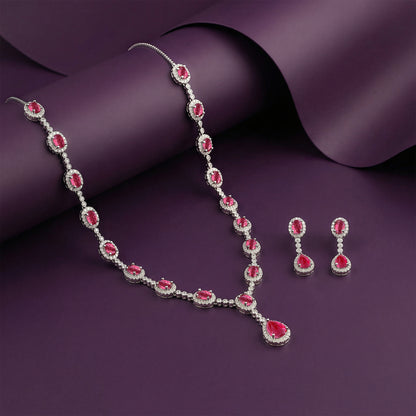 Silver Granada Rouge Red Set