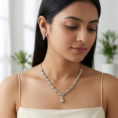 Silver Alhambra Azure Set