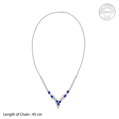 Silver Udaipur Azure Necklace