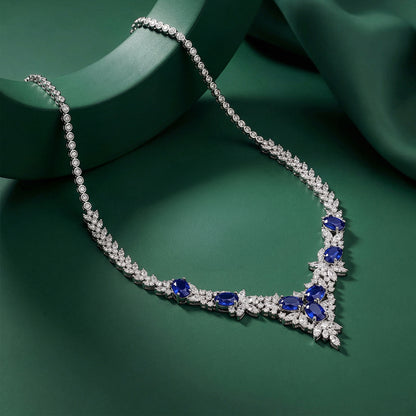 Silver Udaipur Azure Necklace