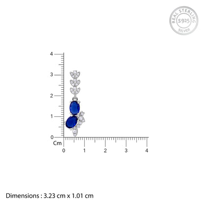 Silver Udaipur Azure Earrings