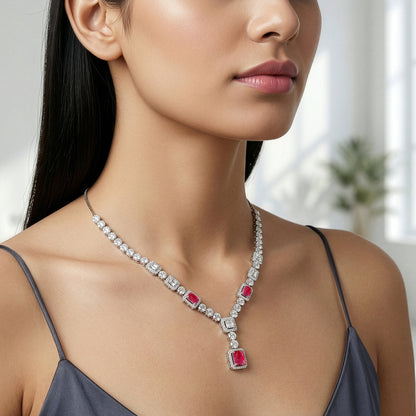 Silver Lancaster Crest Necklace