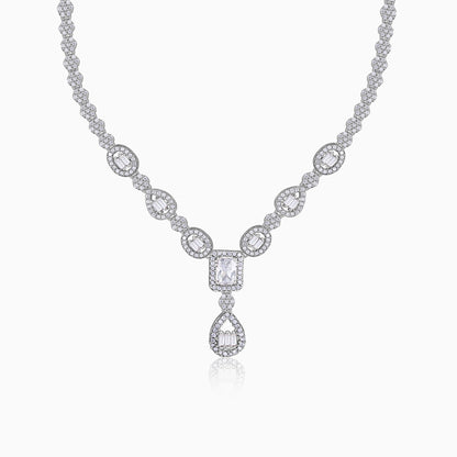 Silver Bathinda White Necklace