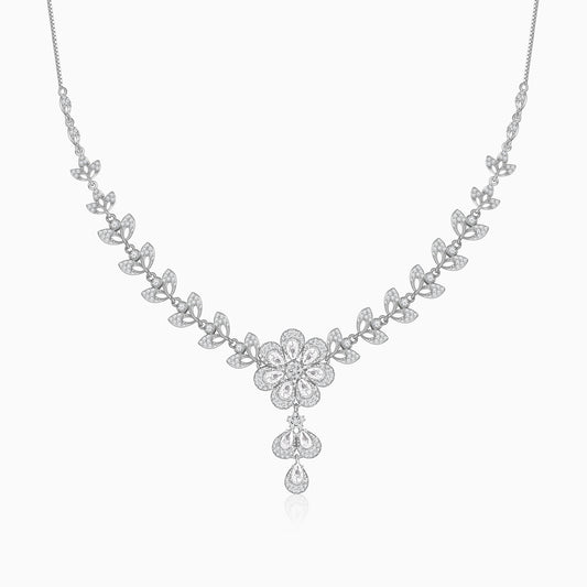 Silver Florence Bloom Necklace