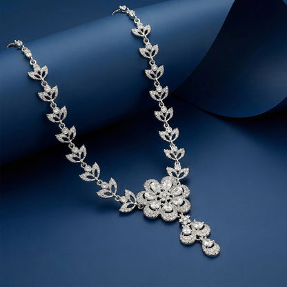 Silver Florence Bloom Necklace