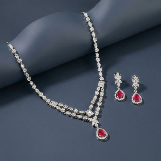 Silver Verona Scarlet Set