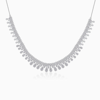 Silver Avalon Pear Necklace