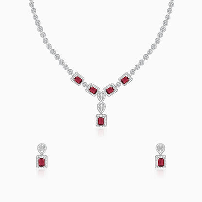 Silver Genovia Pink Set