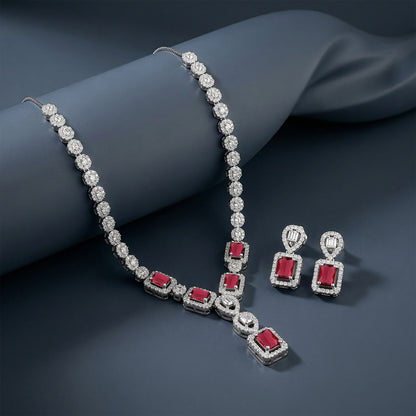 Silver Genovia Pink Set