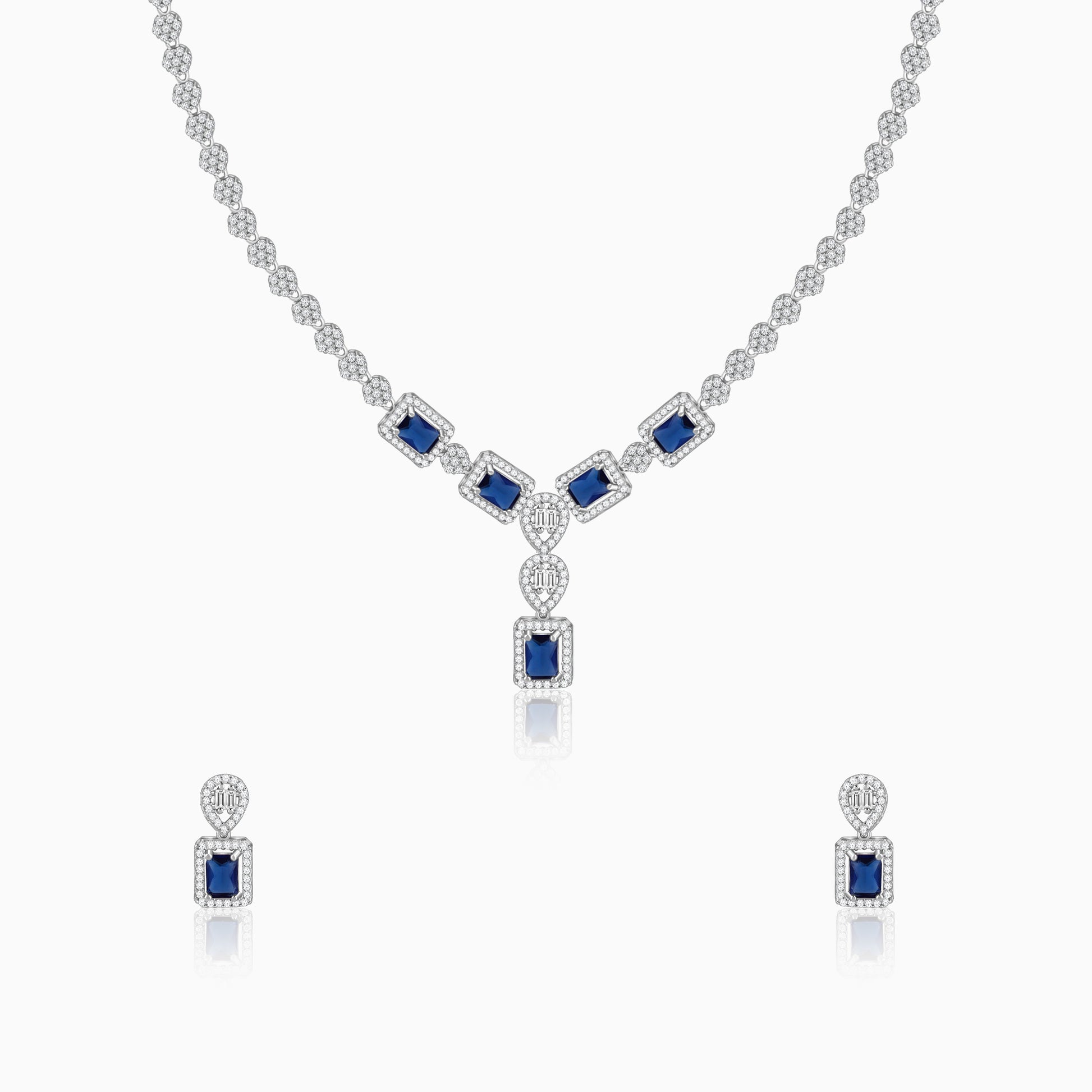 Silver Genovia Blue Set