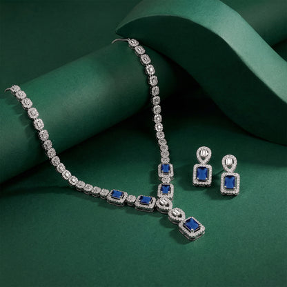 Silver Genovia Blue Set