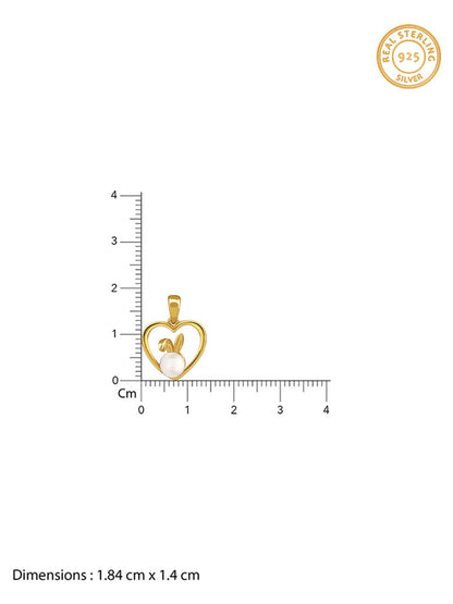 Golden Nicole Pearl Pendant With Link Chain