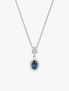 Silver Royal Blue Drop Bracelet