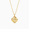 Golden Modern Relic Pendant With Link Chain