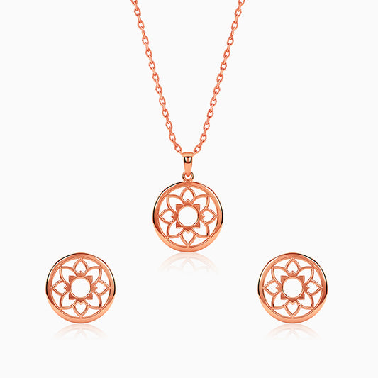 Rose Gold Sunpetal Filigree Set