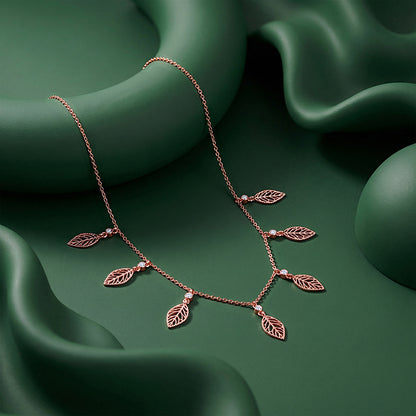 Rose Gold Tropical Charms Necklace
