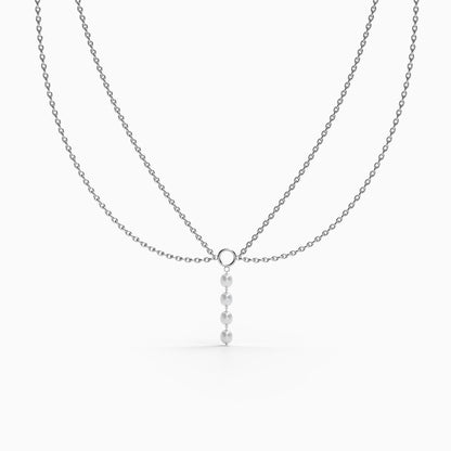 Silver Tony Pearl Necklace