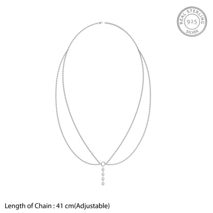 Silver Tony Pearl Necklace