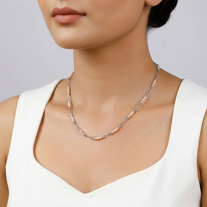 Silver Sandra Layered Pearl Necklace