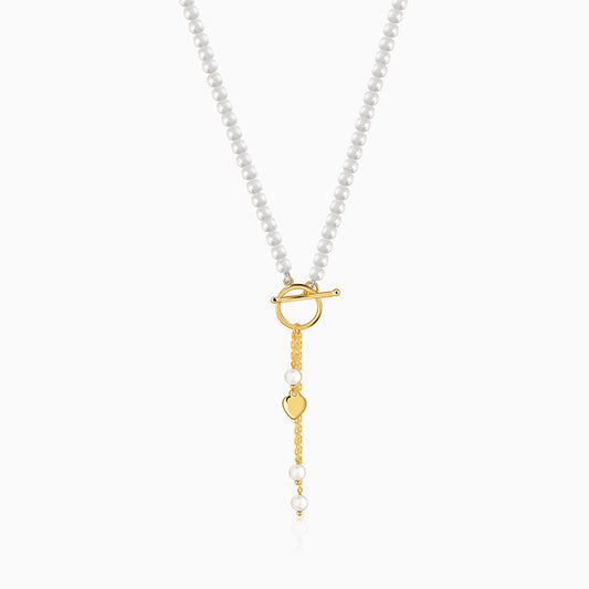 Golden Mila Pearl Necklace