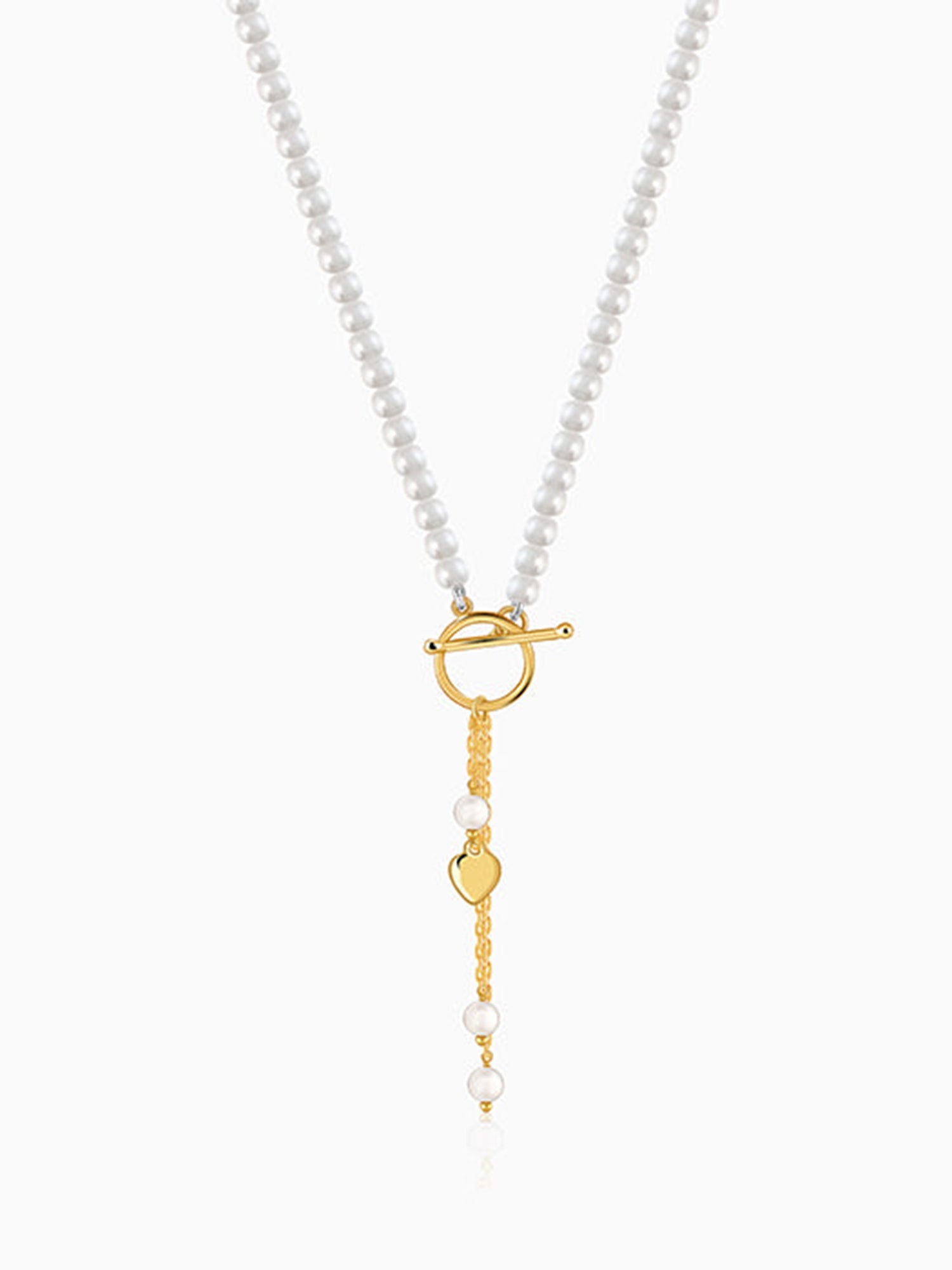 Golden Mila Pearl Necklace