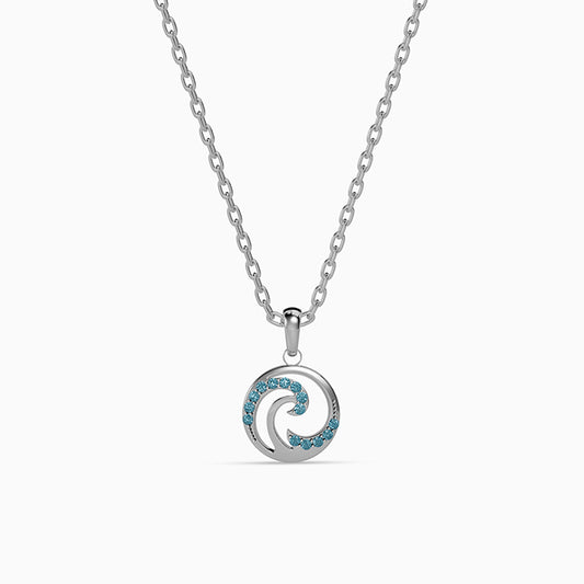 Silver Amphitrite Pendant with Link Chain