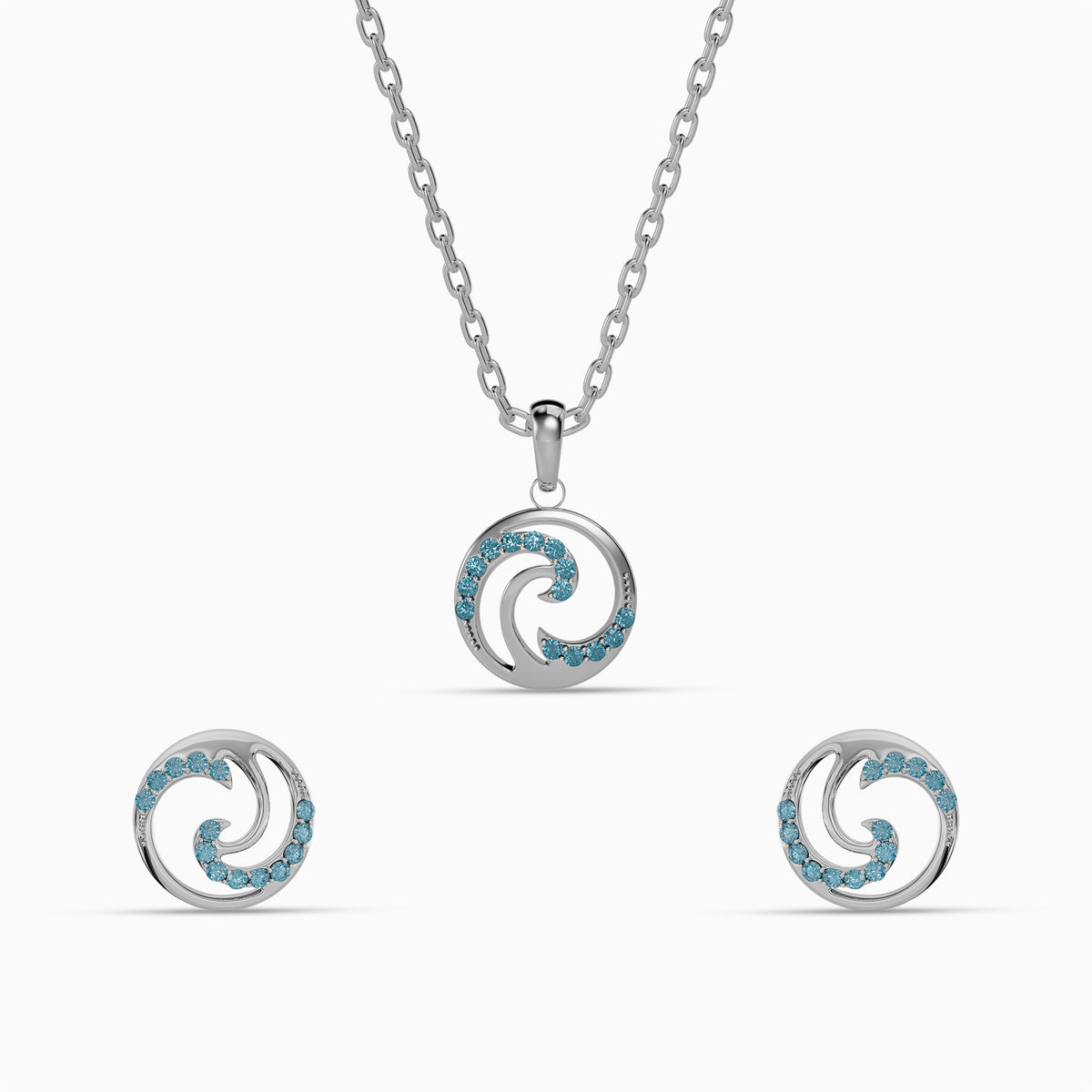Silver Amphitrite Set of 2