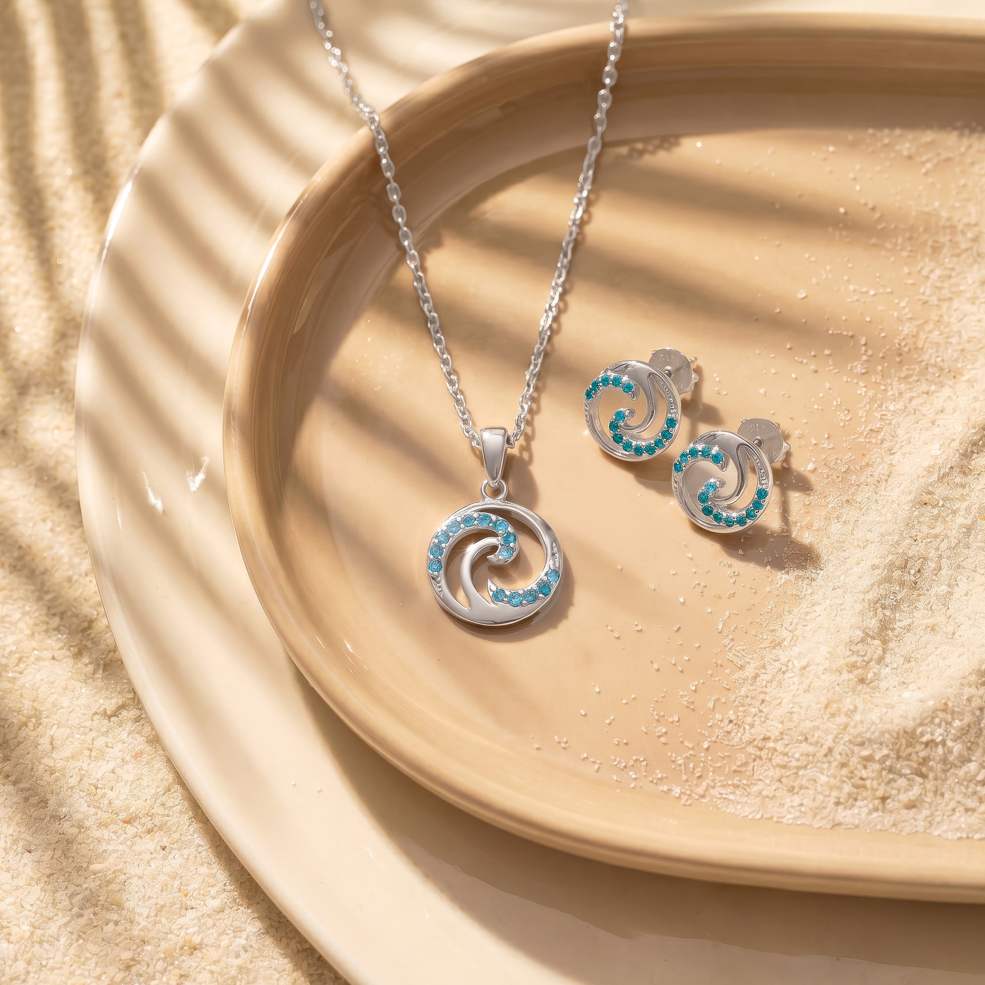 Silver Amphitrite Set of 2