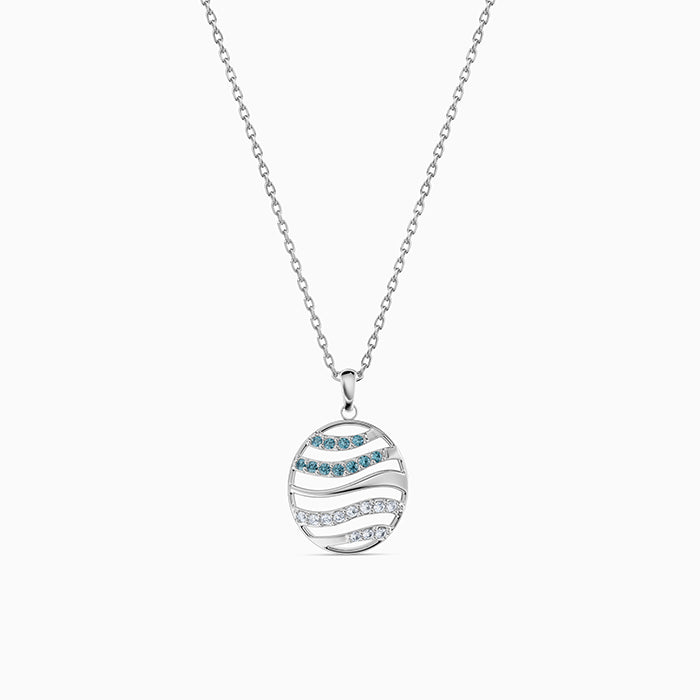 Silver Kaia Althea Pendant with Link Chain