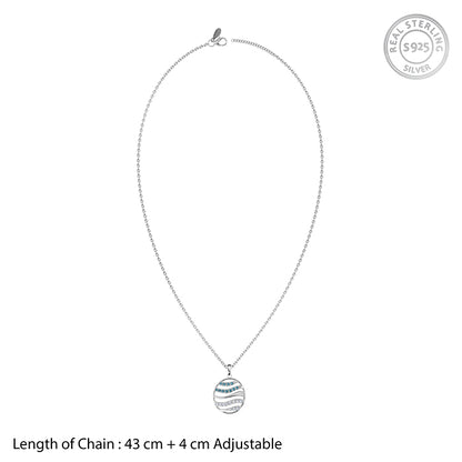 Silver Kaia Althea Pendant with Link Chain