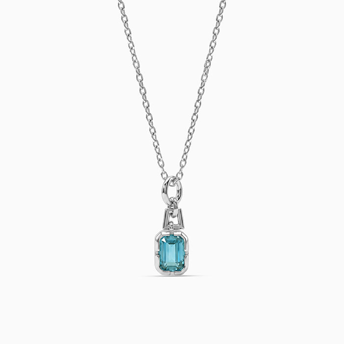 Silver Thoosa Pendant with Link Chain