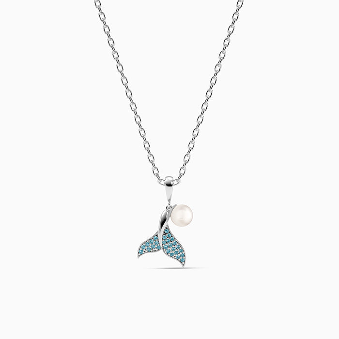 Silver Theia Pendant with Link Chain