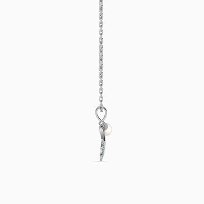 Silver Theia Pendant with Link Chain