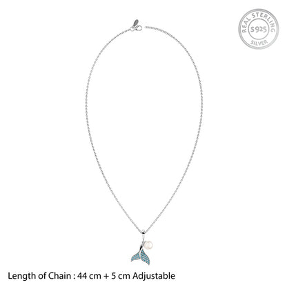 Silver Theia Pendant with Link Chain