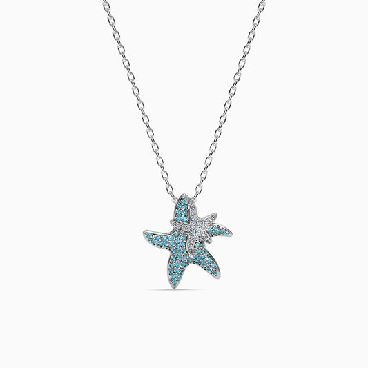 Silver Melia Pendant with Link Chain