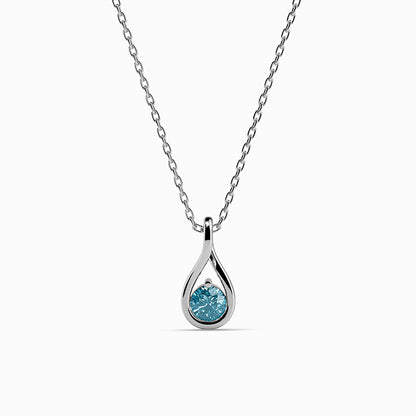 Silver Euanthe Pendant with Link Chain