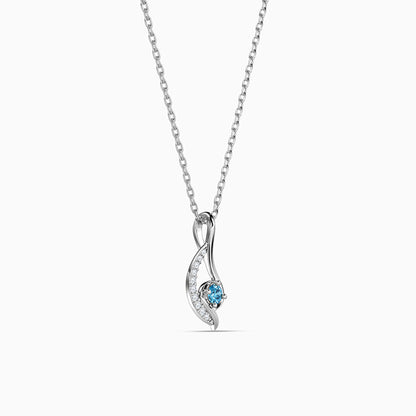 Silver Regal Selene Pendant with Link Chain
