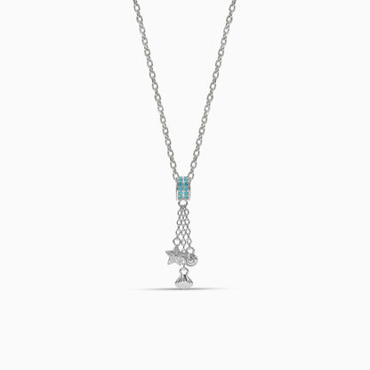Silver Lampetia Pendant with Link Chain