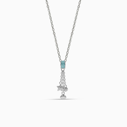 Silver Lampetia Pendant with Link Chain
