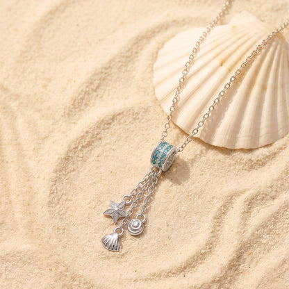 Silver Lampetia Pendant with Link Chain