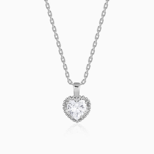 Silver 4Ever Pendant With Link Chain