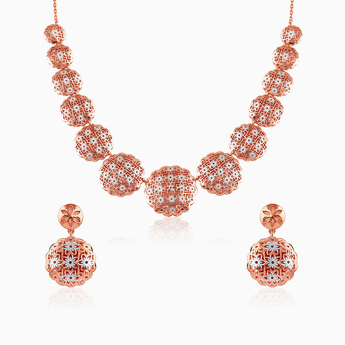 Dual Tone Evelia Silver Set