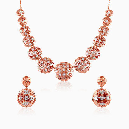 Dual Tone Evelia Silver Set