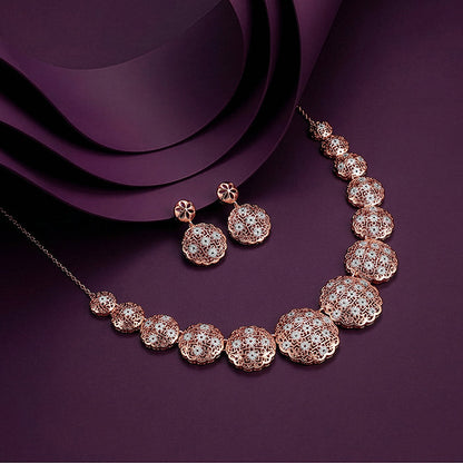 Dual Tone Evelia Silver Set